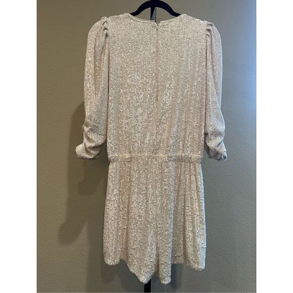 Generation Love Allegra Sequin Romper in Shell Size XS - Picture 3 of 5